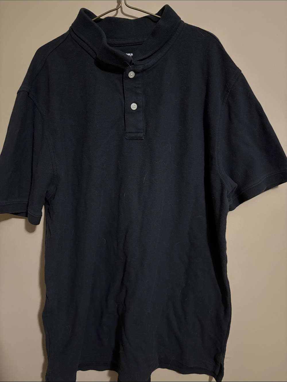 Sonoma Black Short-Sleeve Button-Down Casual Shirt